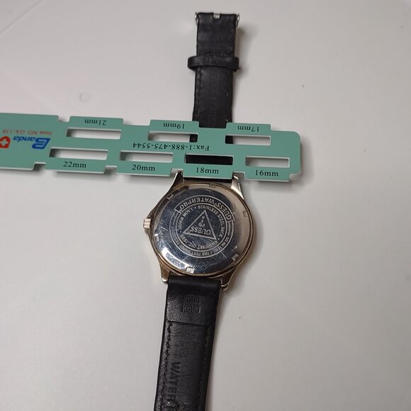 Guess Waterpro Watch With Black Leather Band - Picture 16 of 16